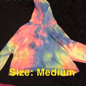 Colorful long sleeve crop top